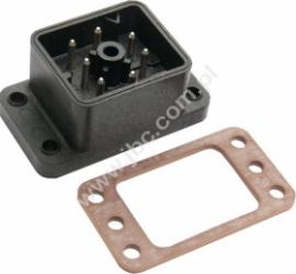 GO 070 FA M, gniazdo 7 stykowe do obudowy przyłącze lutowane, 932470100, Hirschmann, 932470100, GO070FAM