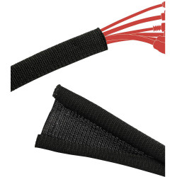 Label the Cable PRO 5110 Cable trunking Black Racking Wall Panels