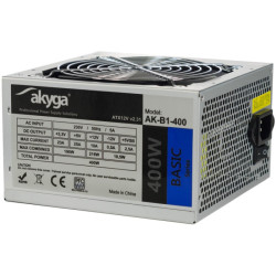 Zasilacz ATX 400W Akyga Basic PC AK-B1-400 Fan 12cm komputera
