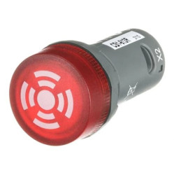 Brzęczyk 22mm 80dB 230V AC z diodą LED czerwona CB1-613R 1SFA619600R6131 /10szt./