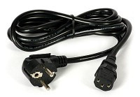 KAB45.05B Kabel zasilający komputerowy - długość 5mb - czarny (3x1.0mm2)