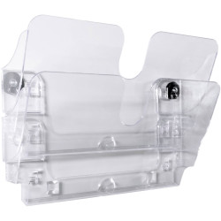 Durable 1709022060 Flexiplus wall-mount brochure holder black 2 compartments