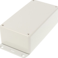 ABS enclosure, (L x W x H) 150 x 80 x 50 mm, light gray (RAL 7035), IP54, 1591DF2SGY