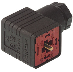 GDM 2011J złącze na przewód, styki 2+PE, dławik PG11 (6 do 9mm), czarne, UL, 932106100, Hirschmann, GDM2011J, EN175301803A, DIN4