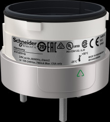 XVUZ01Q Mounting base for signal column, direct mounting, 3x M4 Ø40mm, s