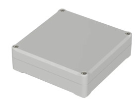 PC enclosure, (L x W x H) 122 x 120 x 37 mm, light gray (RAL 7035), IP65, 62213000
