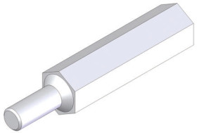 Kołek dystansowy gwint M4 długość 30mm Mosiądz Żeński/żeński Sześciokątny Essentra