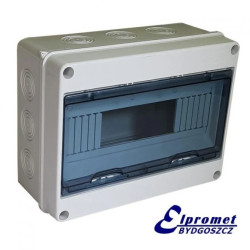 Skrzynka modułowa HT-12 IP65 / 12 modułów / UV / 250x193x105