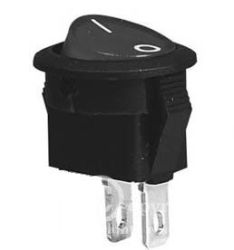 PRZEŁĄCZNIK KLAWISZOWY SMRS101-3 1A/250V ON-OFF OKRĄGŁY d15 CZARNY PRZEL080