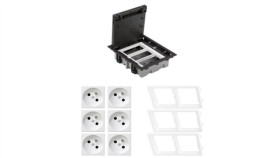 Kontakt Simon Floor Box Puszka Podłogowa 6X Gniazdo Pojedyncze Z/U Do Podłóg...