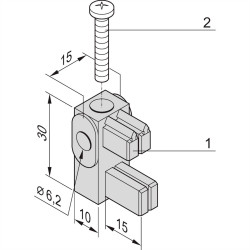 Zestaw montażowy nVent SCHROFF 20100030 20100030, 4 szt.