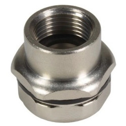 Flange socket, M12, front mounting for socket inserts, 21033022001407