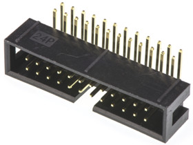 Wtyk PCB 24-pinowe raster: 2.54mm 2-rzędowe Amphenol Communications Solutions Przewlekany 3.0A