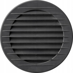 Kratka okrągła z siatką fi.70 grafit 02-236