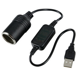 Adapter USB / Gn. Zapalniczki zasilacz przetwornica konwerter 5V--12V