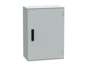 Obudowa hermetyczna natynkowa 747x536x300 mm drzwi pełne z zamkiem 3 punktowym IP66 Thalassa PLM NSYPLM75VG SCHNEIDER ELECTRIC
