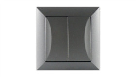 Opal Wyłącznik Łącznik Żaluzjowy Zwierny Grafit Wp-10 Op/Z Gr