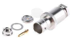 Złącze koncentryczne Montaż na kablu Żeński 50Ω typ złącza Złącze BNC 0 to 4GHz, zaciskane typ kabla RG178 B/U