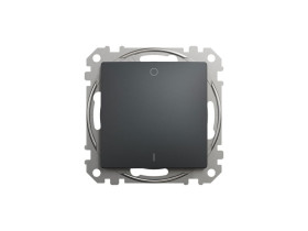 SEDNA DESIGN & ELEMENTS Wyłącznik pojedynczy 2-biegunowy czarny antracyt SDD114102 SCHNEIDER ELECTRIC