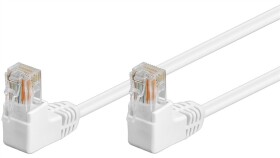 Cat 5Ekabel Łączący 1X 90 Pod Kątem,U/Utp, Biały - Długość Kabla 0.25 M
