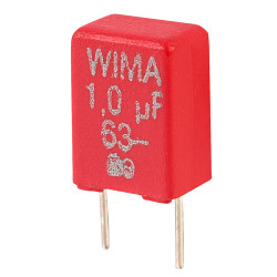 Wima MKS2C041001F00KS MKS2 1uF &#xB1;10% 63V Radial Polyester Capacitor
