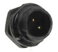 SPP1312-2WZ-P Wtyk 2 pin, zakręcane na obudowę, wodoodporny - gwint zewnętrzny