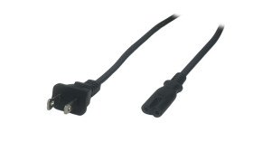 Przewód zasilający USA AC-US IEC C7 10A - POSAC-C7-10A/US30 czarny 3m