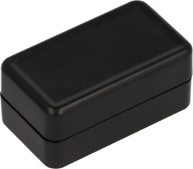 ABS miniature enclosure, (L x W x H) 35 x 20 x 15 mm, black (RAL 9005), IP54, 1551ABK