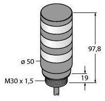 Kolumna sygnalizacyjna Turck TL50CGYB 3096377 1 szt.