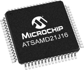 Mikrokontroler ATSAMD21J16B TQFP 64-pinowy Montaż powierzchniowy ARM Cortex M0+ 64 kB 32bit 48MHz Flash