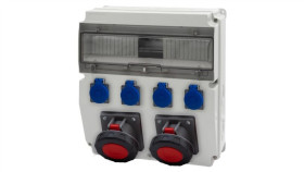 Rozdzielnica Caja 15M - Gniazda 2X63a 5P, 4X230v /15 Modułów/