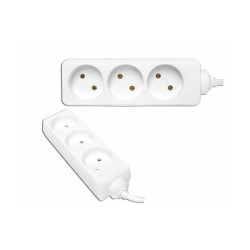 Przedłużacz elektryczny 1,5m/3gn b.u 2x1mm / 9904