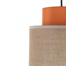 Lampa wisząca dwukolorowa DUO JUTA ORANGE na E27 3255 TK Lighting