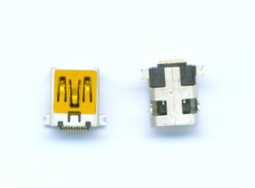 GNIAZDO USB MINI B 10PIN SMD KĄTOWE (5 SZTUK) (ZLUSB GNMIN-10PIN)