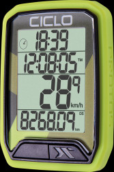 PROTOS 213 GREEN Bike computer with 13 functions, wireless, green