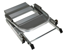 Schodki przenośne 2-stopniowe Aluminium wysokość 0.85m RS PRO Srebrny