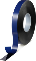 Adhesive tape, 25 x 0.8 mm, double sided, foamed acrylate, black, 25 m, 07063-00012-24