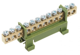 Listwa zaciskowa 12-polowa 1-16mm2 zielona LZM-G12