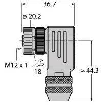 Turck 6932024 Złącze niekonfekcjonowane czujnika/aktuatora CMB8281-0, 1 szt.