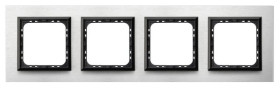 Sonata Ramka poczwórna szczotkowane Aluminium 4mm R-4RAC/62/25