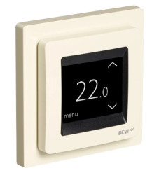 Termostat do ogrzewania podłogowego DEVIreg Touch kość słoniowa 140F1078