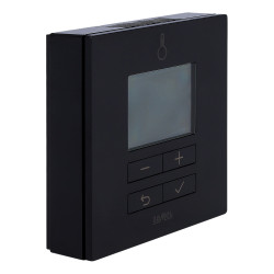 Regulator temperatury LBR-02-CZN dobowy bateryjny czarny przewodowy przekaźnikowy