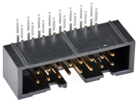 Wtyk PCB 16-pinowe raster: 2.54mm 2-rzędowe Hirose Przewlekany 1.0A 200.0 V.