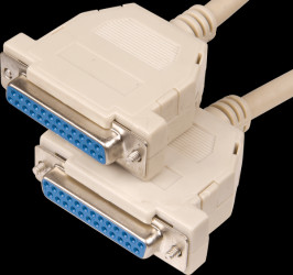 78024-2 D-SUB cable, 1:1, 25-pin, BU/BU, 1.8 m