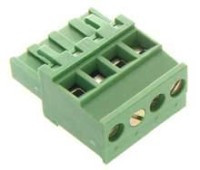 TLP-CPF4K Kostka zaciskowa poczwórna, kątowa, z gniazdem raster 5,08 mm