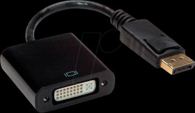 12.99.3137 DisplayPort adapter, DP plug to DVI socket