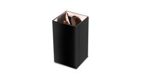 Oprawa Punktowa Sufitowa Gu10 Ip20 Kwadratowa Czarna + Różowe Złoto 8993