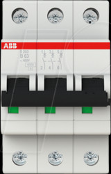 2CDS253001R0635 Circuit breaker, class B, 63 A, 3-pin
