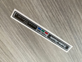 Radio Shack TRS-80 Color Computer 2 silver sticker badge domed