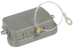 Zaślepka; Han B; 09300065425; 6B; metal; do 1 klamry; szary; IP65; Harting; RoHS